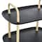 Hello Honey® Main + Mesa™ 3-Tier Modern Plastic and Metal Trolley